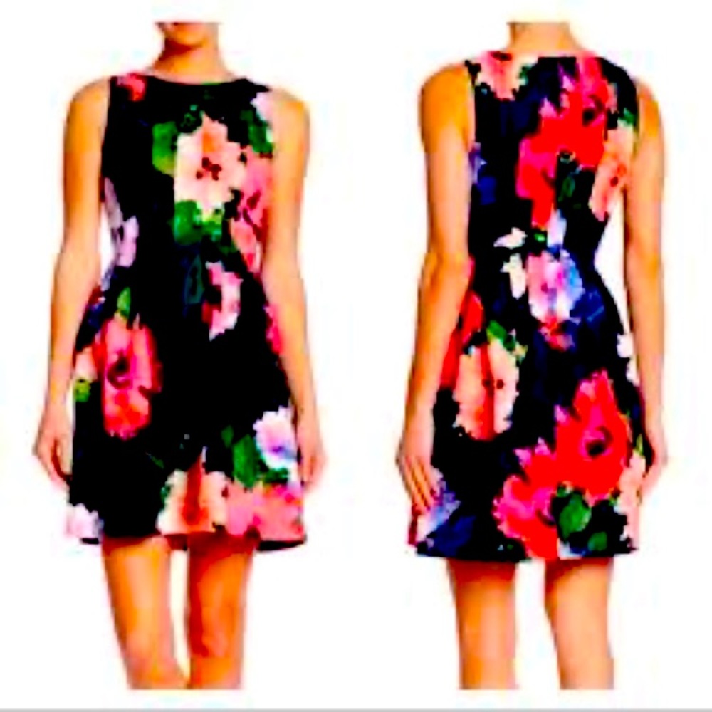 Vince camuto floral dress size 8